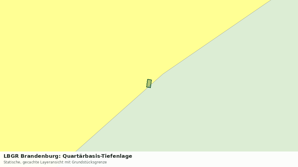 Statische Kartenansicht: LBGR Brandenburg: Quartärbasis-Tiefenlage