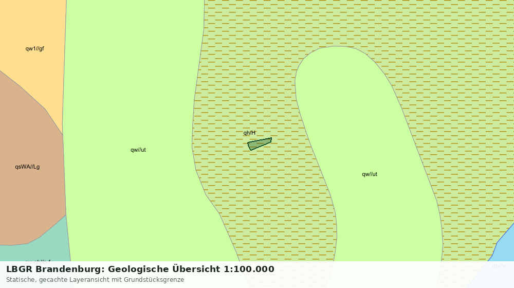 Statische Kartenansicht: LBGR Brandenburg: Geologische Übersicht 1:100.000