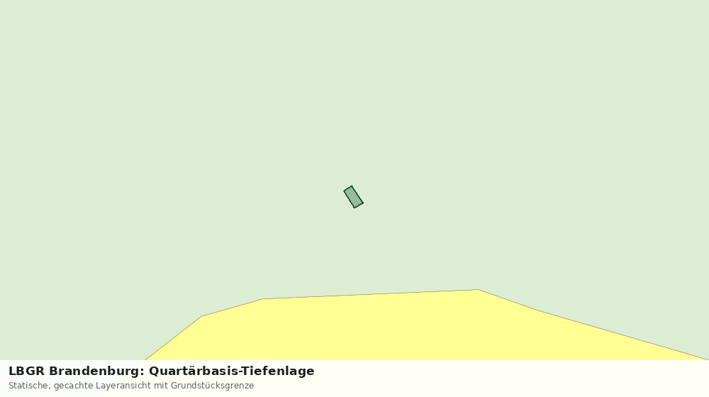 Statische Kartenansicht: LBGR Brandenburg: Quartärbasis-Tiefenlage