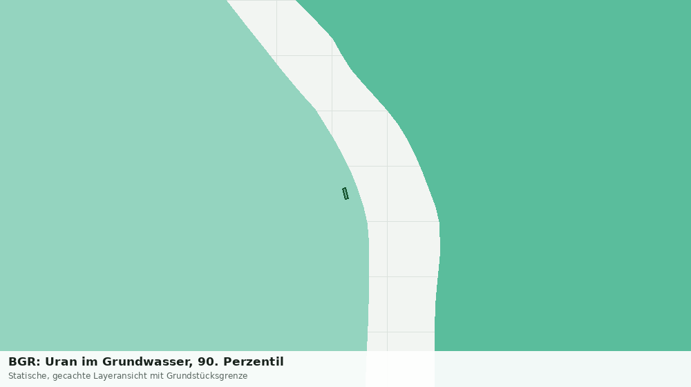 Statische Kartenansicht: BGR: Uran im Grundwasser, 90. Perzentil