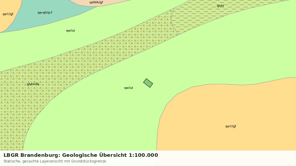Statische Kartenansicht: LBGR Brandenburg: Geologische Übersicht 1:100.000