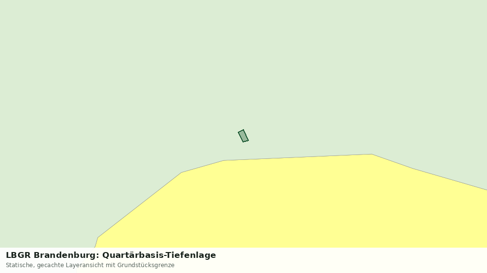 Statische Kartenansicht: LBGR Brandenburg: Quartärbasis-Tiefenlage
