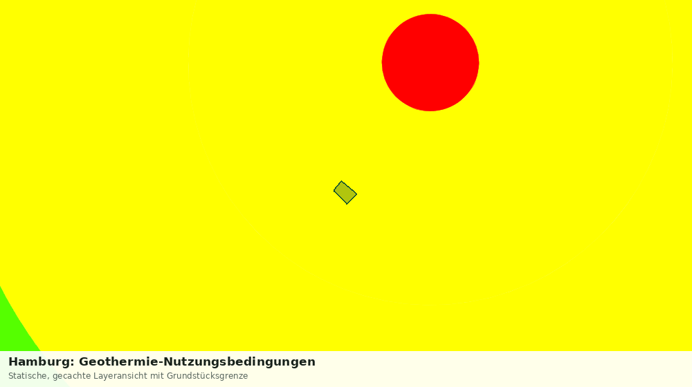 Statische Kartenansicht: Hamburg: Geothermie-Nutzungsbedingungen