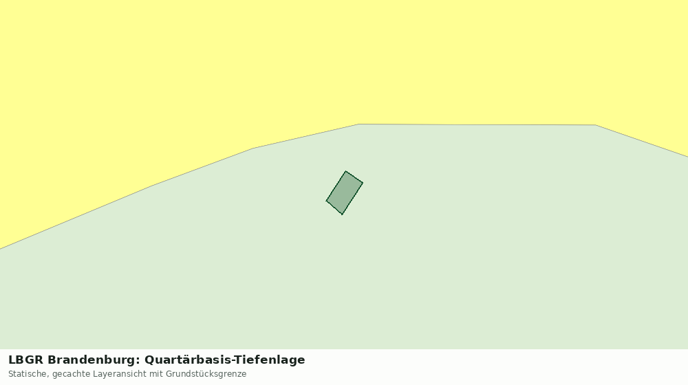 Statische Kartenansicht: LBGR Brandenburg: Quartärbasis-Tiefenlage
