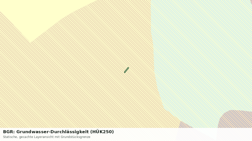 Statische Kartenansicht: BGR: Grundwasser-Durchlässigkeit (HÜK250)