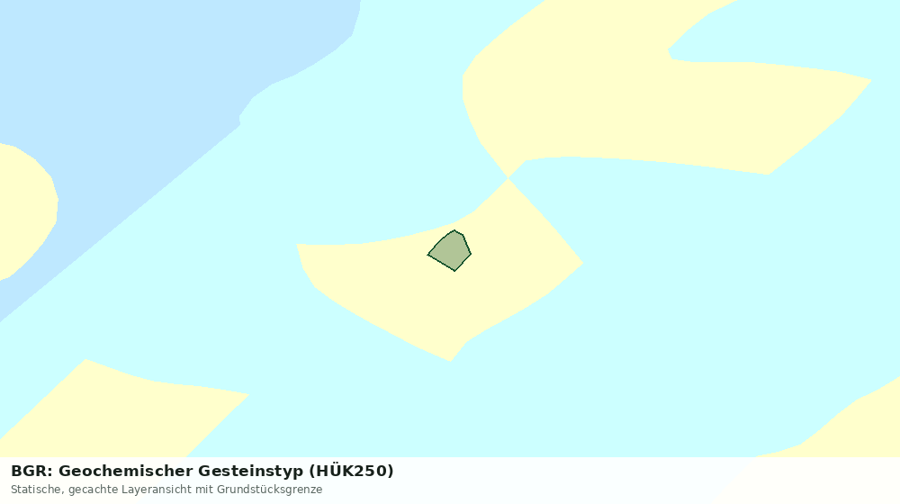 Statische Kartenansicht: BGR: Geochemischer Gesteinstyp (HÜK250)