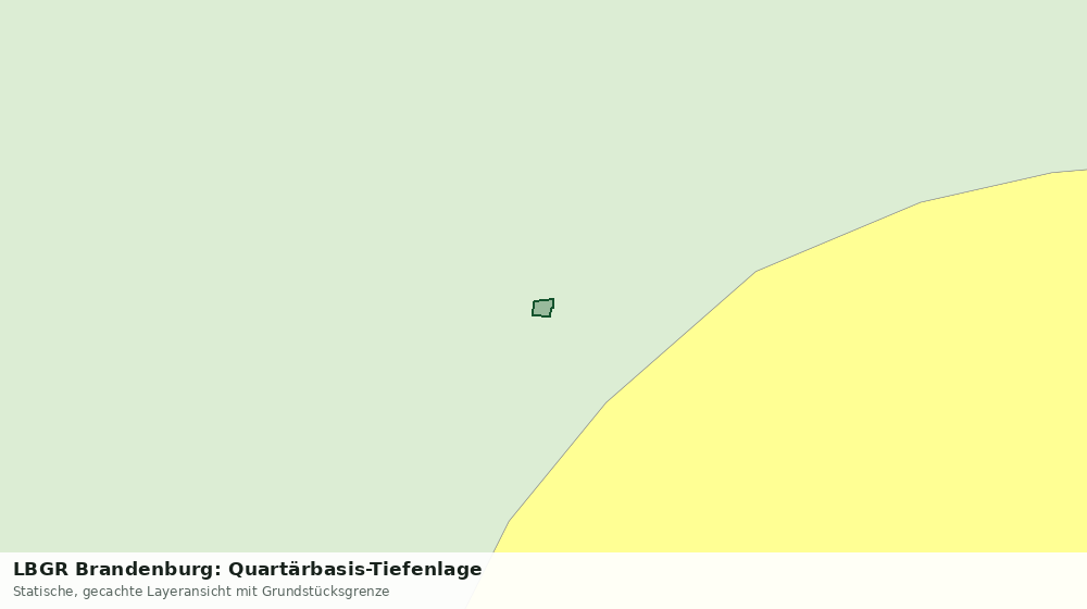 Statische Kartenansicht: LBGR Brandenburg: Quartärbasis-Tiefenlage