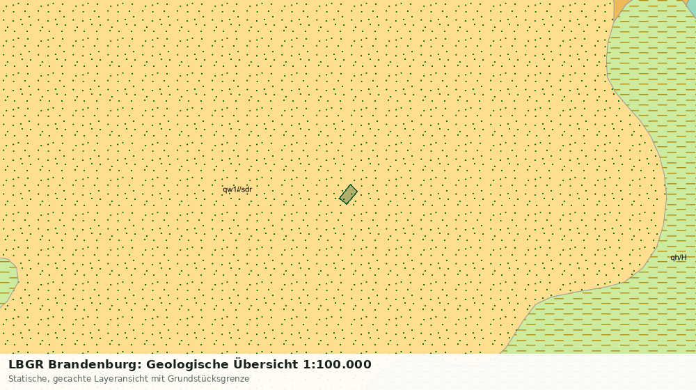 Statische Kartenansicht: LBGR Brandenburg: Geologische Übersicht 1:100.000