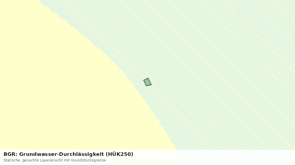 Statische Kartenansicht: BGR: Grundwasser-Durchlässigkeit (HÜK250)