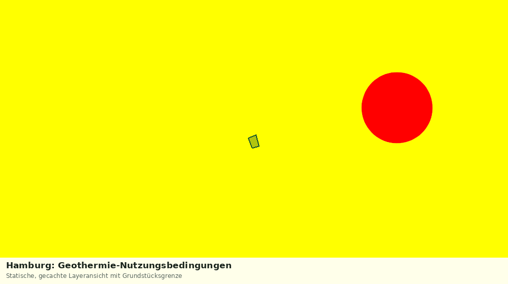 Statische Kartenansicht: Hamburg: Geothermie-Nutzungsbedingungen