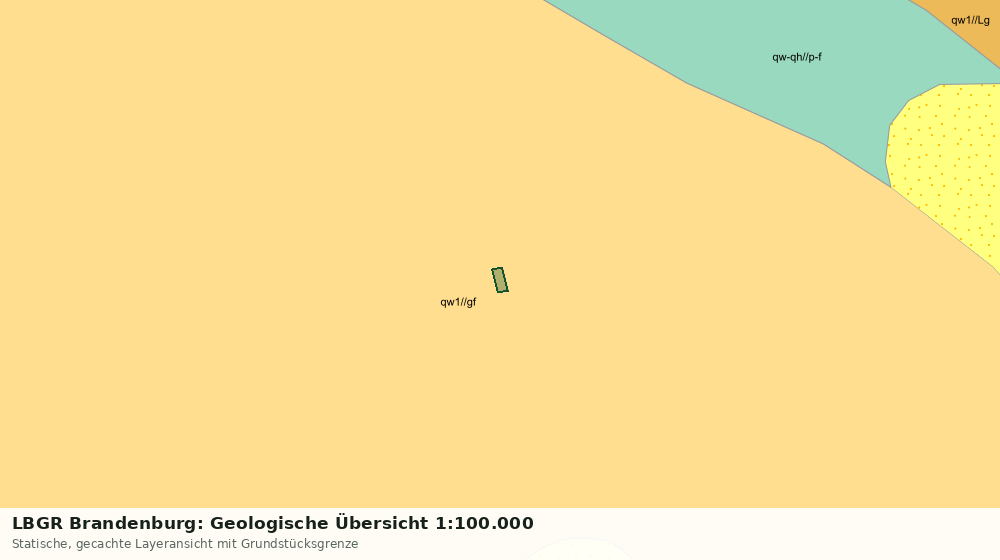 Statische Kartenansicht: LBGR Brandenburg: Geologische Übersicht 1:100.000