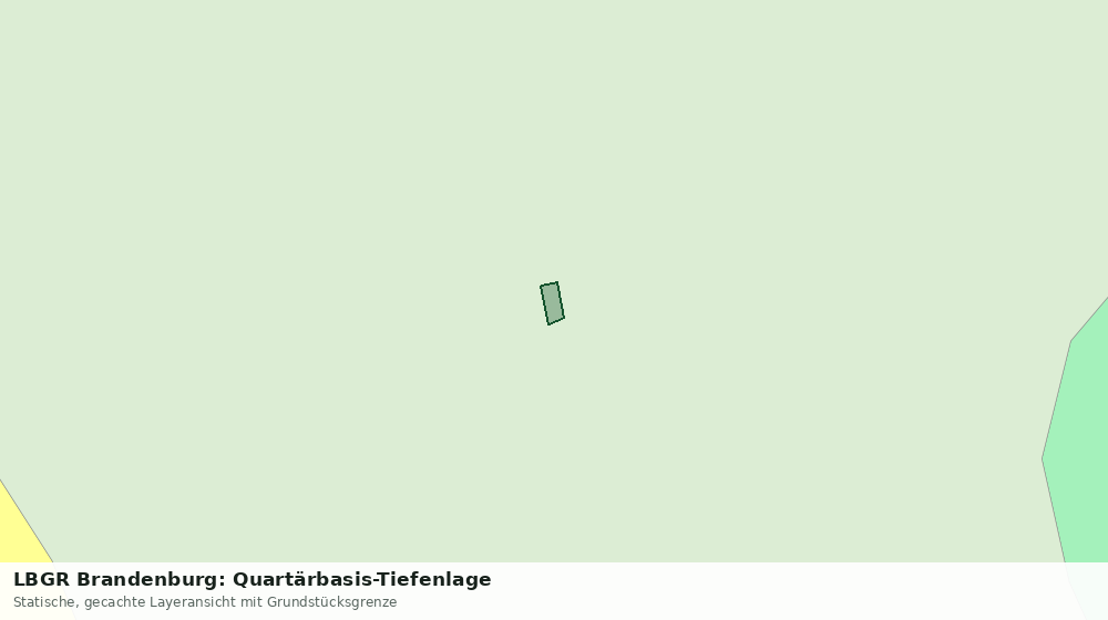 Statische Kartenansicht: LBGR Brandenburg: Quartärbasis-Tiefenlage