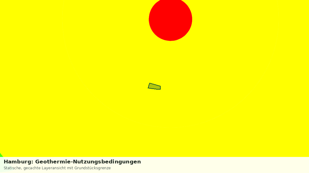 Statische Kartenansicht: Hamburg: Geothermie-Nutzungsbedingungen