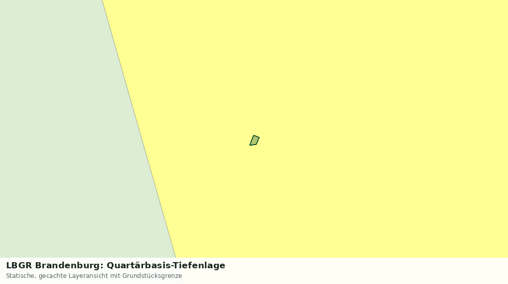 Statische Kartenansicht: LBGR Brandenburg: Quartärbasis-Tiefenlage