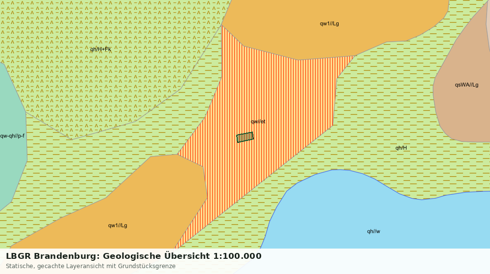 Statische Kartenansicht: LBGR Brandenburg: Geologische Übersicht 1:100.000