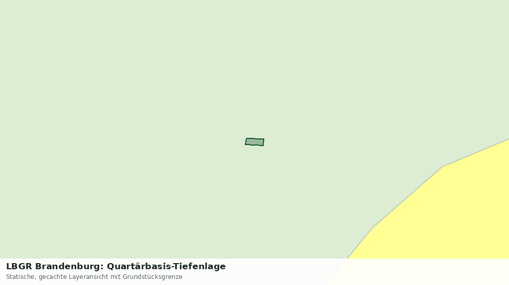 Statische Kartenansicht: LBGR Brandenburg: Quartärbasis-Tiefenlage