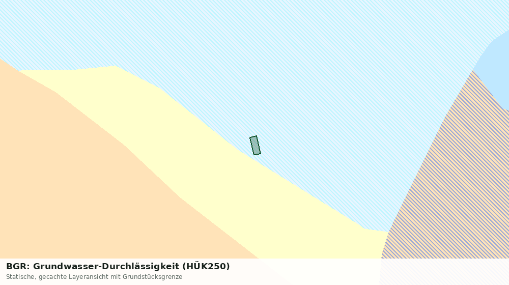 Statische Kartenansicht: BGR: Grundwasser-Durchlässigkeit (HÜK250)