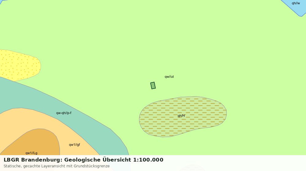 Statische Kartenansicht: LBGR Brandenburg: Geologische Übersicht 1:100.000