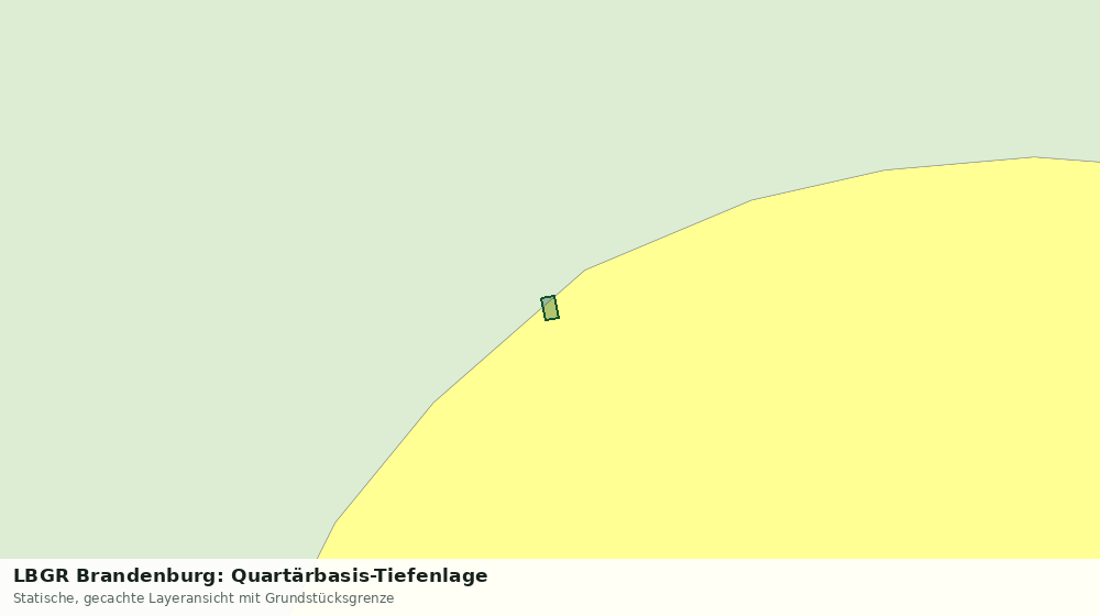 Statische Kartenansicht: LBGR Brandenburg: Quartärbasis-Tiefenlage