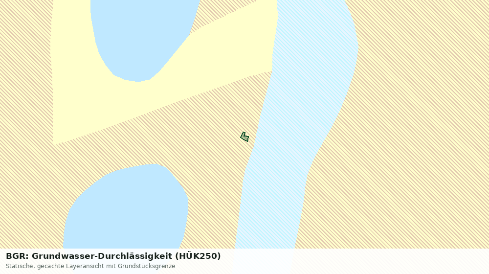 Statische Kartenansicht: BGR: Grundwasser-Durchlässigkeit (HÜK250)