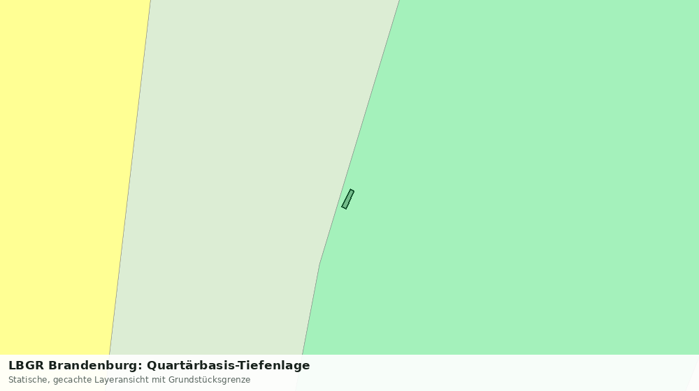 Statische Kartenansicht: LBGR Brandenburg: Quartärbasis-Tiefenlage