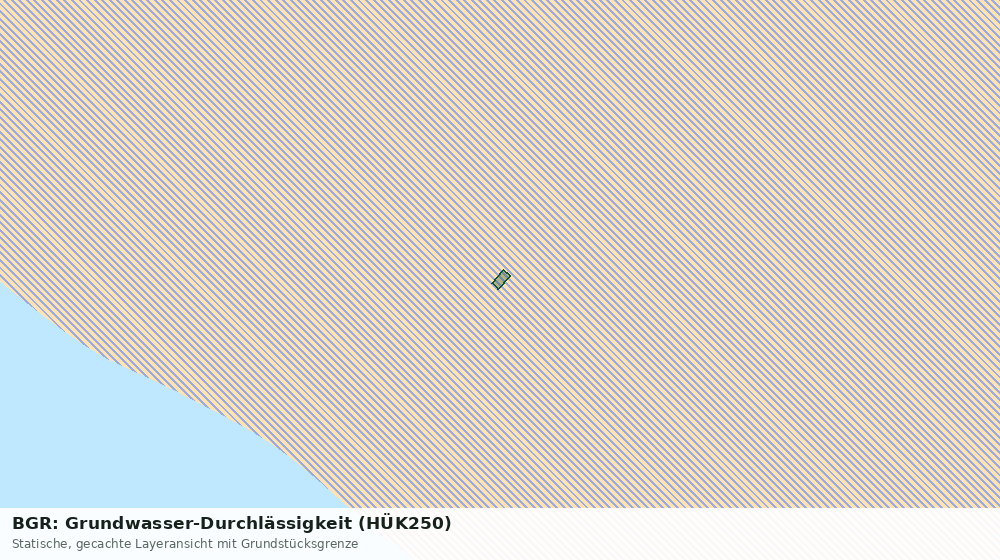 Statische Kartenansicht: BGR: Grundwasser-Durchlässigkeit (HÜK250)