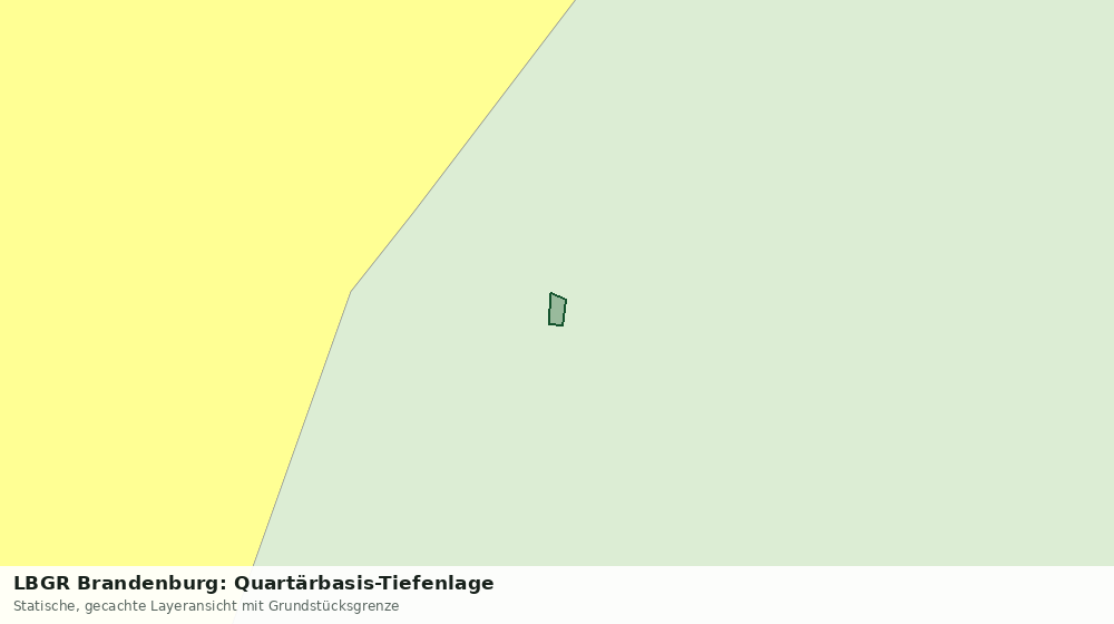 Statische Kartenansicht: LBGR Brandenburg: Quartärbasis-Tiefenlage
