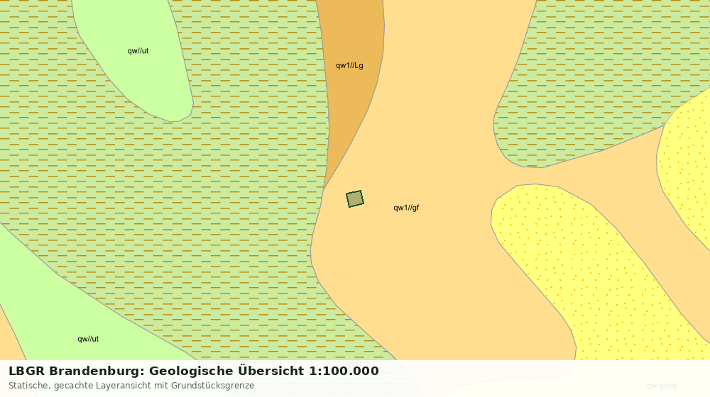 Statische Kartenansicht: LBGR Brandenburg: Geologische Übersicht 1:100.000