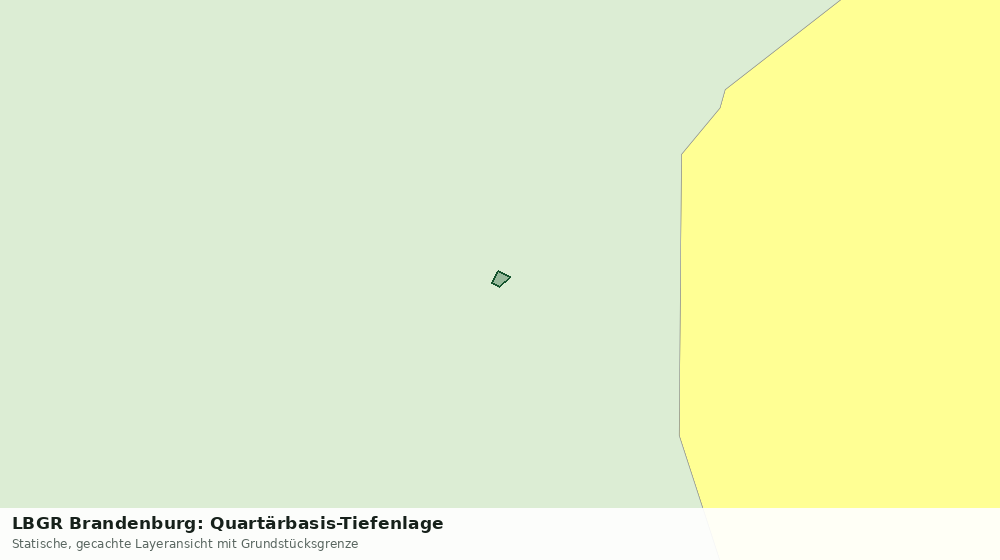 Statische Kartenansicht: LBGR Brandenburg: Quartärbasis-Tiefenlage