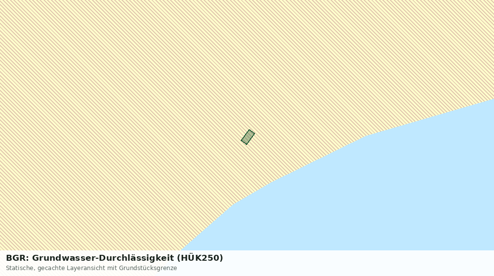 Statische Kartenansicht: BGR: Grundwasser-Durchlässigkeit (HÜK250)
