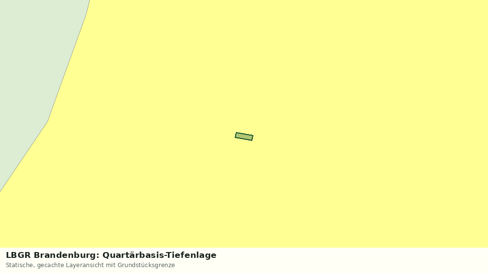 Statische Kartenansicht: LBGR Brandenburg: Quartärbasis-Tiefenlage
