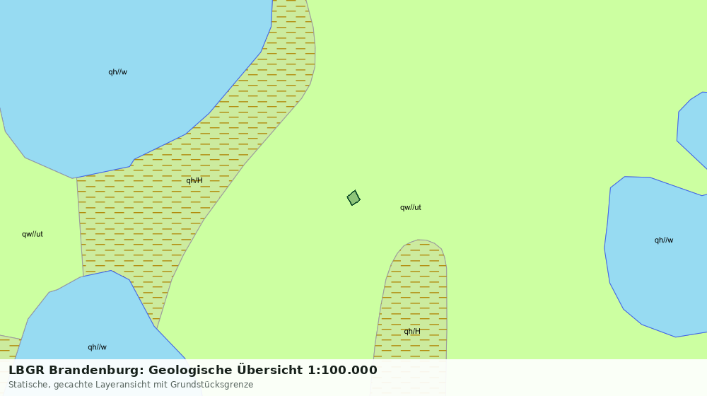 Statische Kartenansicht: LBGR Brandenburg: Geologische Übersicht 1:100.000