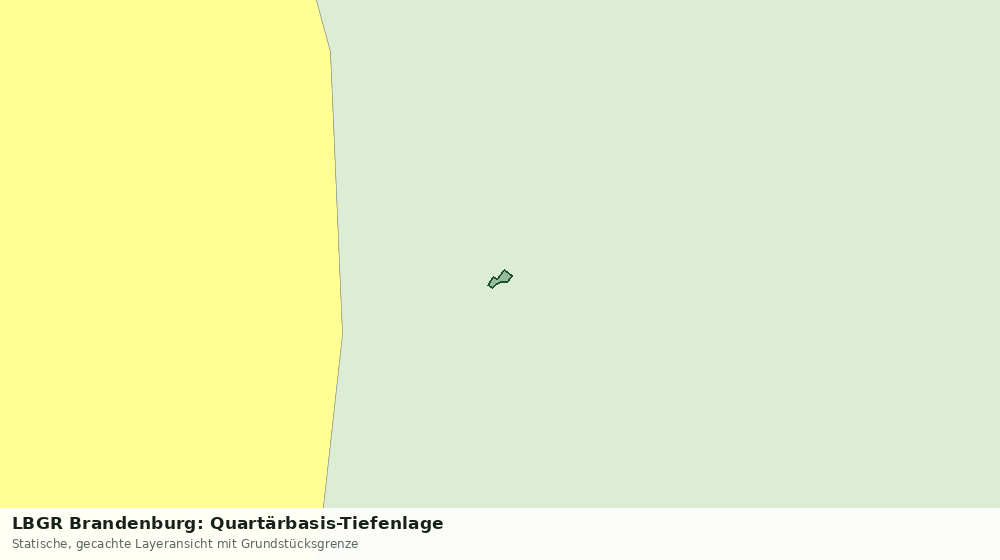 Statische Kartenansicht: LBGR Brandenburg: Quartärbasis-Tiefenlage