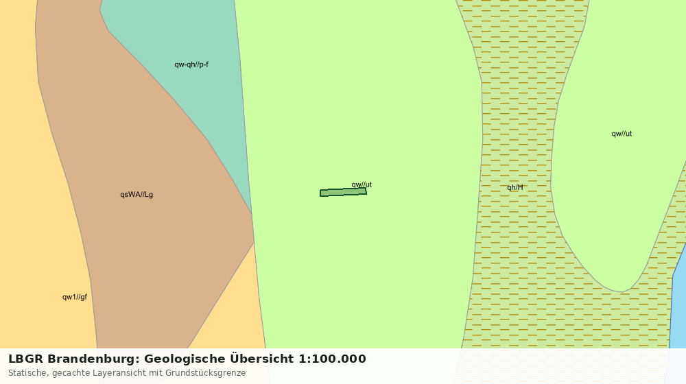 Statische Kartenansicht: LBGR Brandenburg: Geologische Übersicht 1:100.000