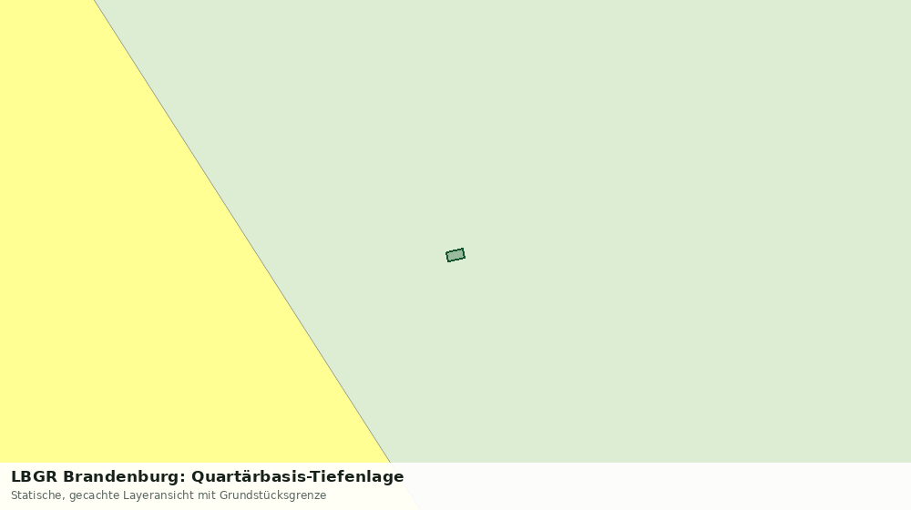 Statische Kartenansicht: LBGR Brandenburg: Quartärbasis-Tiefenlage