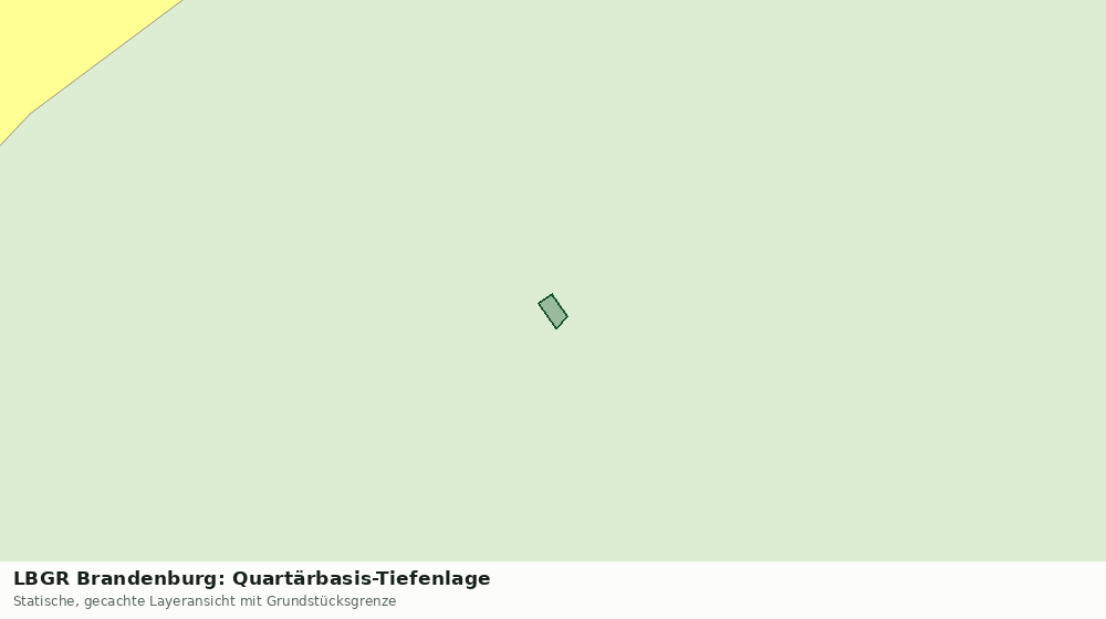 Statische Kartenansicht: LBGR Brandenburg: Quartärbasis-Tiefenlage