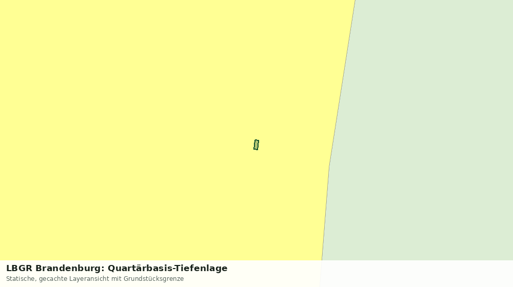 Statische Kartenansicht: LBGR Brandenburg: Quartärbasis-Tiefenlage