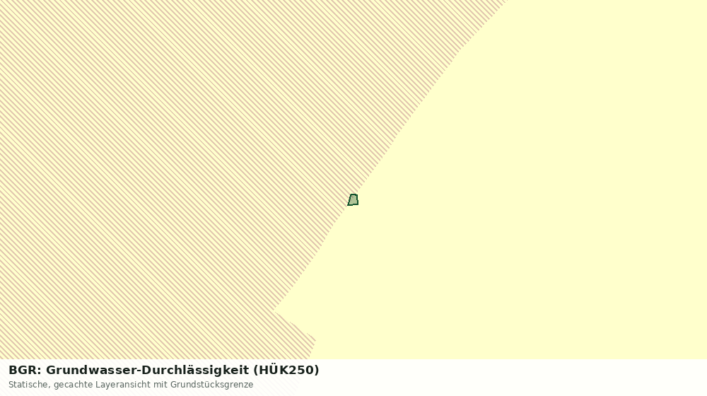 Statische Kartenansicht: BGR: Grundwasser-Durchlässigkeit (HÜK250)