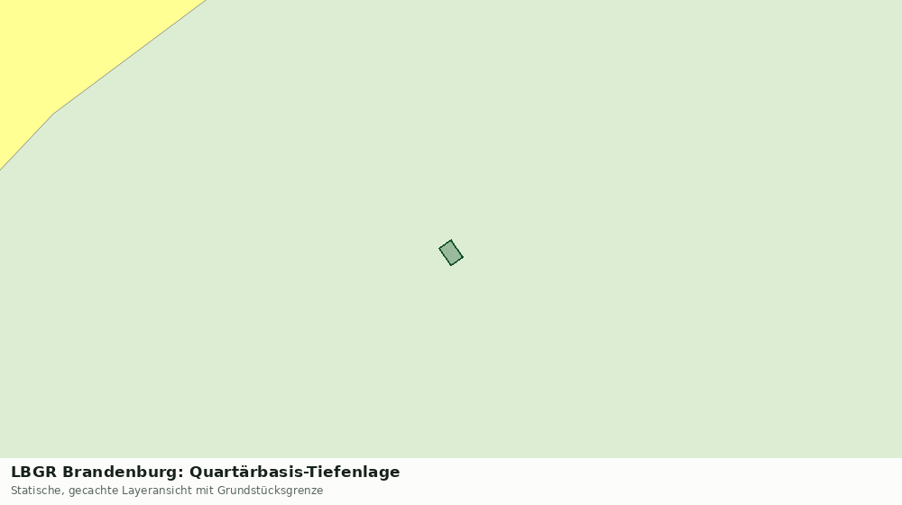 Statische Kartenansicht: LBGR Brandenburg: Quartärbasis-Tiefenlage