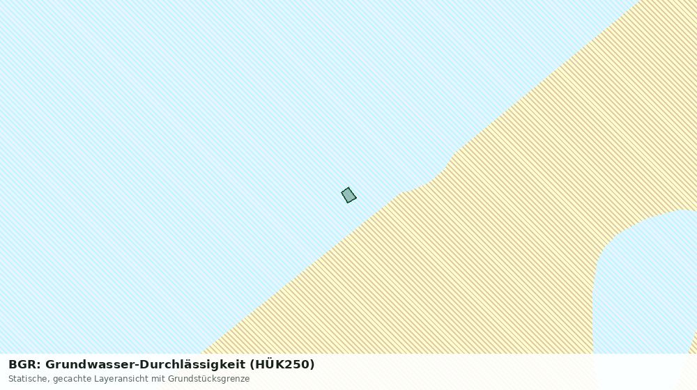 Statische Kartenansicht: BGR: Grundwasser-Durchlässigkeit (HÜK250)