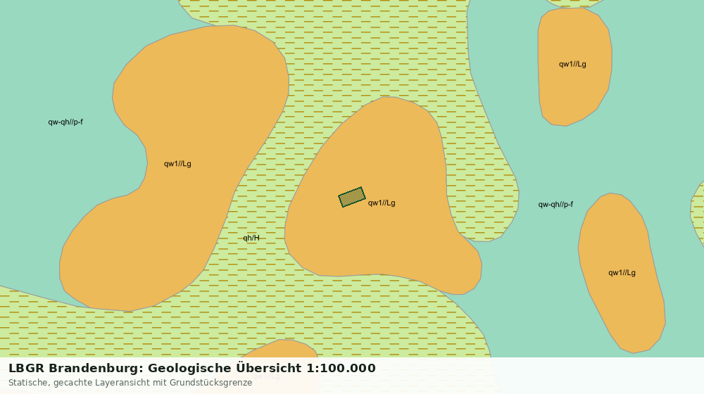 Statische Kartenansicht: LBGR Brandenburg: Geologische Übersicht 1:100.000