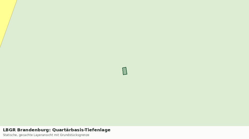 Statische Kartenansicht: LBGR Brandenburg: Quartärbasis-Tiefenlage