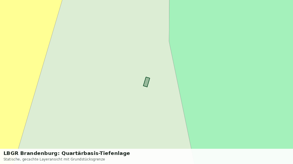 Statische Kartenansicht: LBGR Brandenburg: Quartärbasis-Tiefenlage