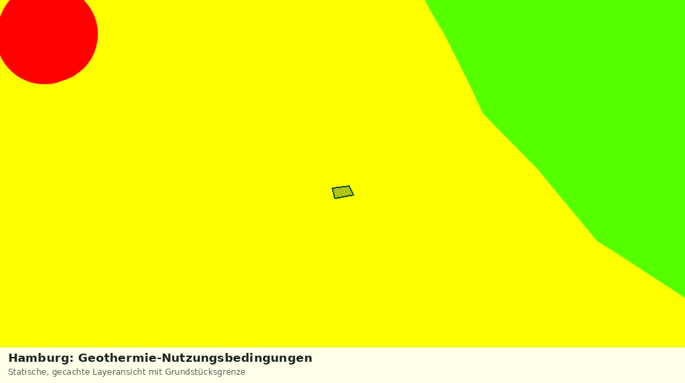 Statische Kartenansicht: Hamburg: Geothermie-Nutzungsbedingungen