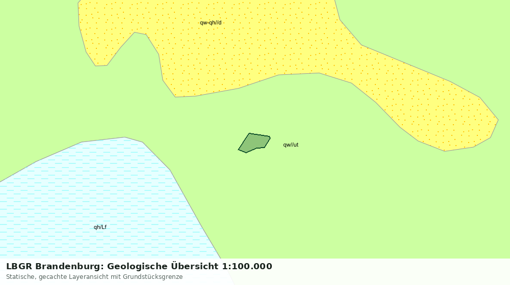 Statische Kartenansicht: LBGR Brandenburg: Geologische Übersicht 1:100.000