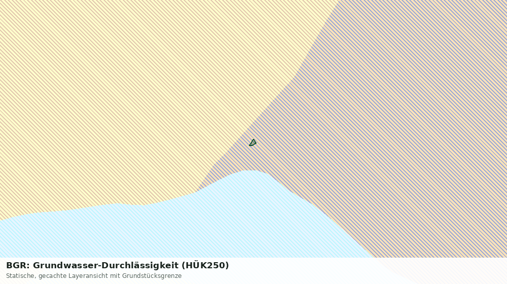 Statische Kartenansicht: BGR: Grundwasser-Durchlässigkeit (HÜK250)