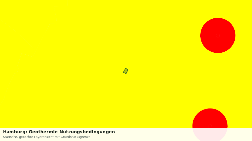 Statische Kartenansicht: Hamburg: Geothermie-Nutzungsbedingungen