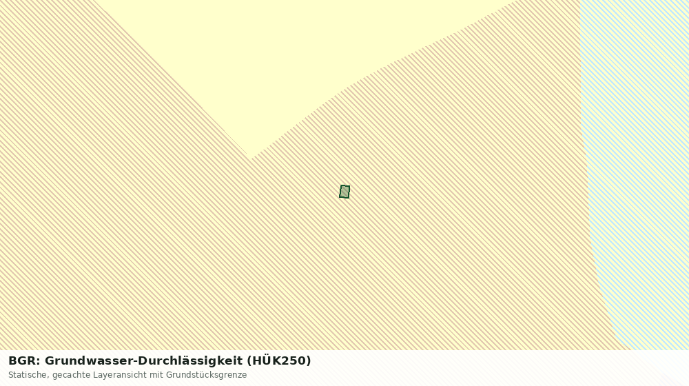 Statische Kartenansicht: BGR: Grundwasser-Durchlässigkeit (HÜK250)