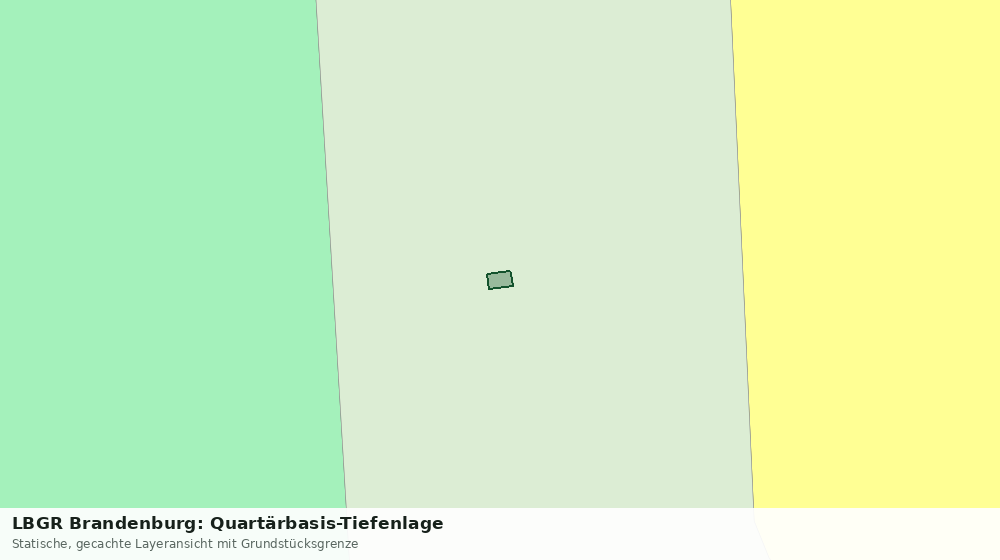 Statische Kartenansicht: LBGR Brandenburg: Quartärbasis-Tiefenlage