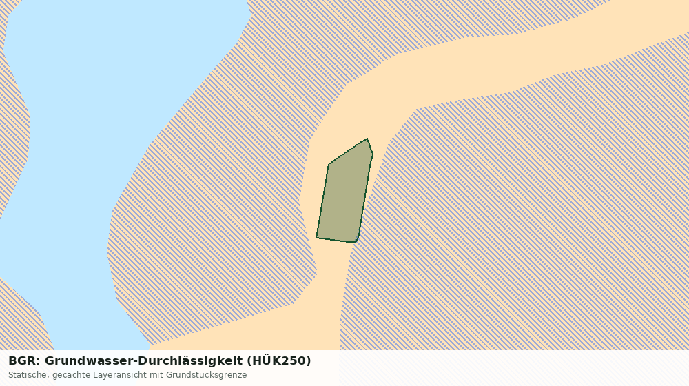 Statische Kartenansicht: BGR: Grundwasser-Durchlässigkeit (HÜK250)